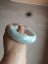 Load image into Gallery viewer, 57mm Certified type A 100% Natural green/white/brown chubby Jadeite bangle N107-3788
