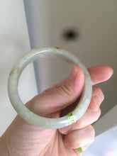 Load image into Gallery viewer, 54.7mm certified 100% natural type yellow/green jadeite jade bangle Z92-8520