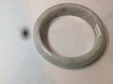 Load image into Gallery viewer, 57.6mm certified type A 100% Natural green white jadeite jade bangle K93-1031