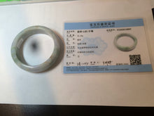 Load image into Gallery viewer, 57.6mm certified type A 100% Natural green yellow purple jadeite jade bangle K94-9897