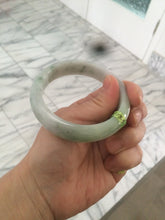 Load image into Gallery viewer, 54mm certified 100% natural type A green/white jadeite jade bangle AH29-4933