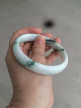 Load image into Gallery viewer, 61.3mm Certified Type A 100% Natural sunny green/white/light purple jadeite Jade bangle S45-7278