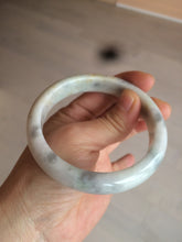 Load image into Gallery viewer, 59mm Certified Type A 100% Natural green black purple gray Jadeite Jade bangle C68-7535