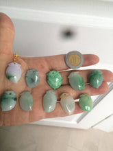 Load image into Gallery viewer, Type A 100% Natural sunny green/purple/white Jadeite Jade Peach Pendant AC-P