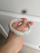 Load image into Gallery viewer, 59mm Certified Type A 100% Natural green black purple gray Jadeite Jade bangle C68-7535