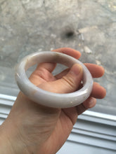 Load image into Gallery viewer, 58.8mm Certified type A 100% Natural light purple/white/orange Jadeite bangle G89-3054