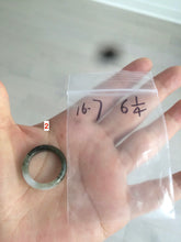 Load image into Gallery viewer, 16.7mm/size 6 1/4 100% natural type A icy watery green/white/yellow jadeite jade band ring G105-6 1/4