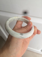 Load image into Gallery viewer, 59mm Certified Type A 100% Natural green black purple gray Jadeite Jade bangle C68-7535