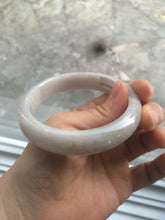 Load image into Gallery viewer, 58.8mm Certified type A 100% Natural light purple/white/orange Jadeite bangle G89-3054