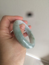 Load image into Gallery viewer, 52.5mm Certified type A 100% Natural green white Jadeite Jade bangle A77-2424