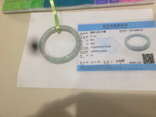 Load image into Gallery viewer, 53mm certificated Type A 100% Natural light green/yellow/purple Jadeite Jade bangle L106-2747