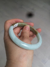 Load image into Gallery viewer, 58.5mm certificated Type A 100% Natural green/brown Jadeite Jade bangle AD60-0598
