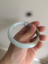 Load image into Gallery viewer, 58.5mm certificated Type A 100% Natural green/brown Jadeite Jade bangle AD60-0598