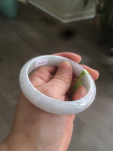 Load image into Gallery viewer, 57.1mm certified 100% natural icy green/white jadeite jade bangle AH30-5700