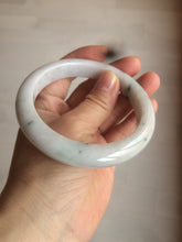 Load image into Gallery viewer, 61mm certified type A 100% Natural sunny green/white Jadeite Jade bangle AQ23-9961