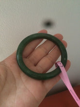 Load image into Gallery viewer, 51.9 mm 100% Natural dark green nephrite Jade (碧玉) bangle KS-16