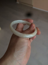Load image into Gallery viewer, 55.5 mm Certified type A 100% Natural beige/yellow/white Jadeite bangle S43-7293