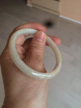 Load image into Gallery viewer, 55.5 mm Certified type A 100% Natural beige/yellow/white Jadeite bangle S43-7293