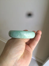 Load image into Gallery viewer, 55.4mm type A 100% Natural green Jadeite Jade bangle E67