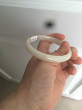 Load image into Gallery viewer, 55.5 mm Certified type A 100% Natural beige/yellow/white Jadeite bangle S43-7293