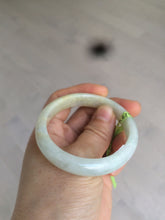 Load image into Gallery viewer, 51.5mm certified 100% natural Type A green/yellow oval jadeite jade bangle e68-8540