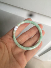 Load image into Gallery viewer, 49.7mm Certified Type A 100% Natural sunny green/red slim Jadeite Jade bangle AQ22-0186
