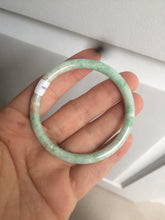 Load image into Gallery viewer, 49.7mm Certified Type A 100% Natural sunny green/red slim Jadeite Jade bangle AQ22-0186