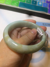 Load image into Gallery viewer, 58mm Certified Type A 100% Natural green/yellow Jadeite Jade bangle A78-4330