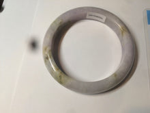 Load image into Gallery viewer, 53.8mm certified Type A 100% Natural light green/purple/brown Jadeite Jade bangle AT43-1650