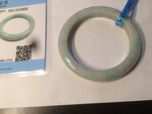 Load image into Gallery viewer, 54.6mm certified 100% natural Type A sunny green jadeite jade bangle E47-0222