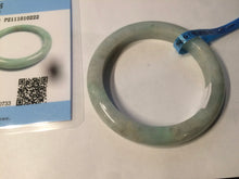 Load image into Gallery viewer, 54.6mm certified 100% natural Type A sunny green jadeite jade bangle E47-0222