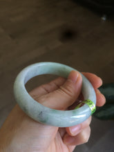 Load image into Gallery viewer, 54mm certified 100% natural type A green/white jadeite jade bangle AH29-4933