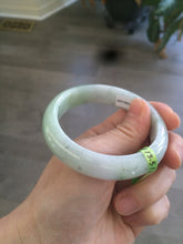 Load image into Gallery viewer, 54mm certified 100% natural type A green/white jadeite jade bangle AH29-4933