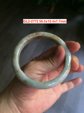 Load image into Gallery viewer, 52-63mm certified Type A 100% Natural dark green/white/black Jadeite Jade bangle group with defects GL1