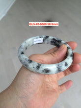 Load image into Gallery viewer, Sale! Certified type A 100% 54-61mm Natural green/white/eggplant purple/black spring garden Jadeite bangle group GL5 1-20