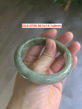 Load image into Gallery viewer, 52-63mm certified Type A 100% Natural dark green/white/black Jadeite Jade bangle group with defects GL1
