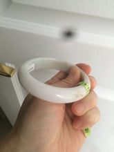 Load image into Gallery viewer, 56.5mm certificated Type A 100% Natural white/red/brown Jadeite Jade bangle AE28-5705