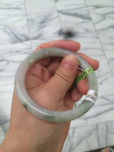 Load image into Gallery viewer, 54mm certificated Type A 100% Natural green/purple/red round cut Jadeite Jade bangleAB16-7805