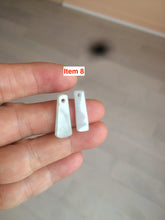 Load image into Gallery viewer, 100% Natural icy watery green Misty rain (烟雨江南) safe and sound dangling jadeite Jade earring C22