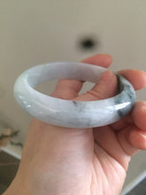 Load image into Gallery viewer, Certificated 58mm type A 100% Natural icy green/white jadeite jade bangle KS-37-3150