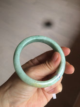 Load image into Gallery viewer, 55.8mm Certified type A 100% Natural green yellow Jadeite bangle Y121-2487