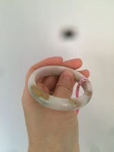 Load image into Gallery viewer, 53.5mm 100% natural Type A green/brown/purple jadeite jade bangle B33