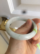 Load image into Gallery viewer, 57.5mm Certified Type A 100% Natural white/green/yellow Jadeite Jade bangle E54-0272