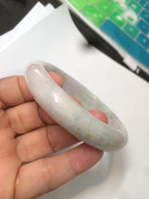 Load image into Gallery viewer, 59mm certified 100% natural green/purple/yellow jadeite jade bangle AD88-7516