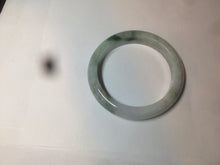 Load image into Gallery viewer, 56.7mm certified 100% natural type A light green jadeite jade bangle C59-0457