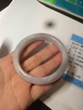 Load image into Gallery viewer, 56.2 mm certified Type A 100% Natural light green/yellow/purple Jadeite Jade bangle AD89-0367