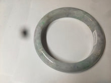Load image into Gallery viewer, 55.7mm certified 100% natural Type A sunny green/white/purple jadeite jade bangle C61-00514