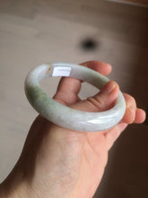 Load image into Gallery viewer, 56.5mm certified 100% natural type A green/white/light purple jadeite jade bangle AT50-7934