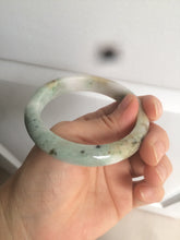 Load image into Gallery viewer, 56.6mm Certified Type A 100% Natural sunny green brown Jadeite Jade bangle AQ11-9156