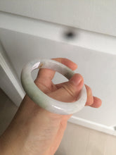 Load image into Gallery viewer, 56.5mm certified 100% natural type A green/white/light purple jadeite jade bangle AT50-7934